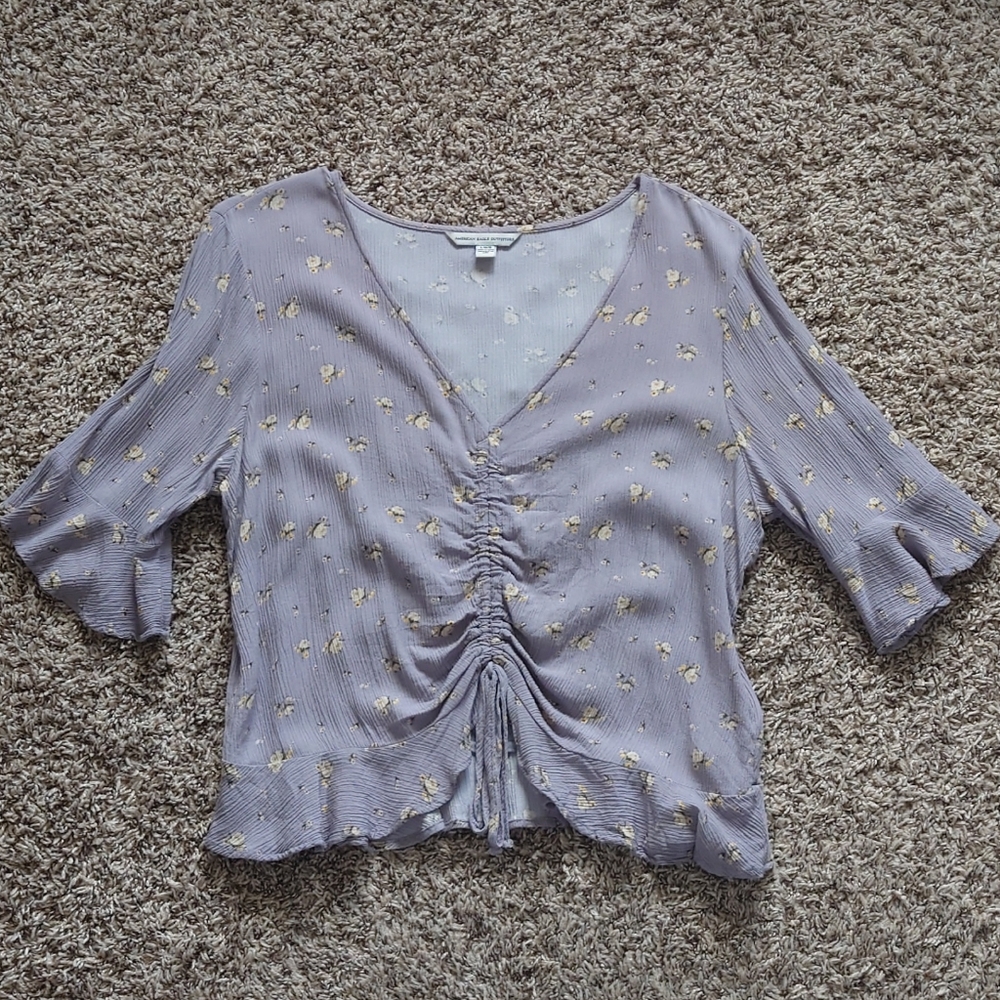 American Eagle Outfitters 3/4 sleeve top